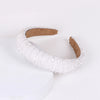 baroque style u shape sponge inlay rhinestones pearl hair band 1 piece