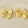 1 Pair Sweet Simple Style Bow Knot 304 Stainless Steel 18K Gold Plated Ear Studs