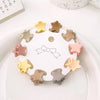 cartoon style heart shape flower resin hair clip 1 set