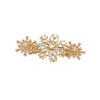 Christmas Simple Style Women's Snowflake Alloy Inlay Zircon Hair Clip