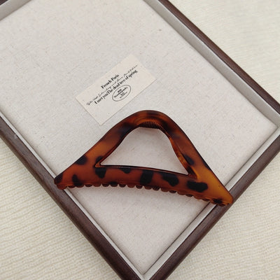 Advanced shark clip 11CM female leopard hair clip back head clip manufacturers straight XIAO color can be set