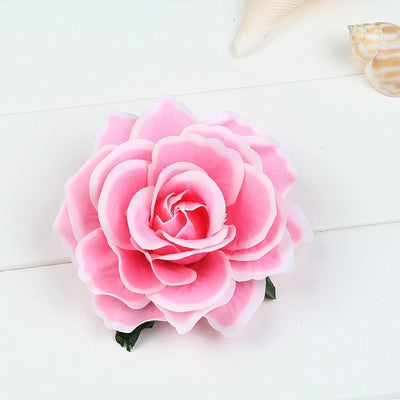 bohemian plaid flower cloth hair clip 1 piece