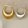 1 Pair Simple Style Commute Geometric Plating 304 Stainless Steel Earrings