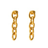 1 Pair Simple Style Classic Style Geometric 304 Stainless Steel 18K Gold Plated Drop Earrings