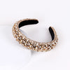 baroque style u shape sponge inlay rhinestones pearl hair band 1 piece