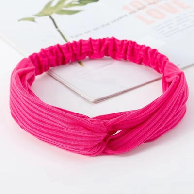 casual simple style stripe solid color cloth stripe hair band