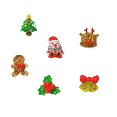 Christmas Elegant Cute Christmas Wind Women's Christmas Tree Bell Plastic Resin Epoxy Hair Clip