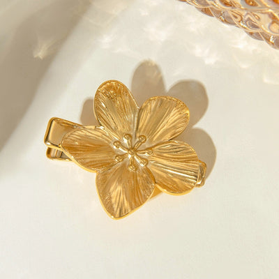 Women's Sweet Flower 304 Stainless Steel Hair Clip