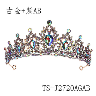 explosion crown classic baroque retro hair accessories luxury diamond bridal wedding accessories photo headdress