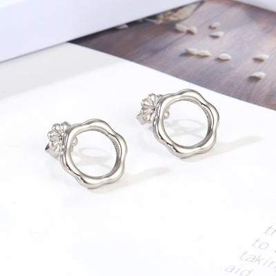 1 Pair Simple Style Geometric 304 Stainless Steel Stainless Steel Earrings