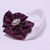 cartoon style bow knot arylic diamond hair band 1 piece