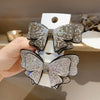 Women's Simple Style Shiny Bow Knot Brass Inlay Rhinestones Hair Clip