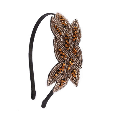 Bohemian Ethnic Hair Accessories Elegant Fashion Entry Luxury Crystal Handmade Beaded Headwear Banquet Masquerade Hairband