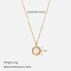 Jewelry Simple Style Round 304 Stainless Steel Pendant Necklace