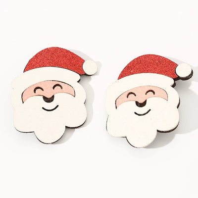 Christmas Cute Sweet Women's Christmas Tree Santa Claus Snowman Alloy Plastic Hair Clip