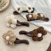 Cute Sweet Women's Flower Fabric Hair Clip