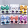 cute solid color bow knot plastic cloth handmade hair clip 1 piece