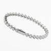 Simple Style Geometric Stainless Steel Zircon Tennis Bracelet In Bulk