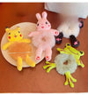 Cute Cartoon Plush Bear Hair Ring No Hurt Hair Headwear Children's Hair Rope Korean Ball Head Rubber Band Bag