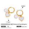 1 Pair Retro Sweet Simple Style Heart Shape 304 Stainless Steel 18K Gold Plated Drop Earrings