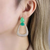 1 Pair Elegant Simple Style U Shape Plating Copper Drop Earrings