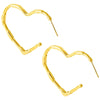 1 Pair Simple Style Classic Style Heart Shape Plating 304 Stainless Steel Ear Studs