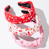 Casual Elegant Women's Love Heart Shape Knot Alloy Cloth Printing Hair Band