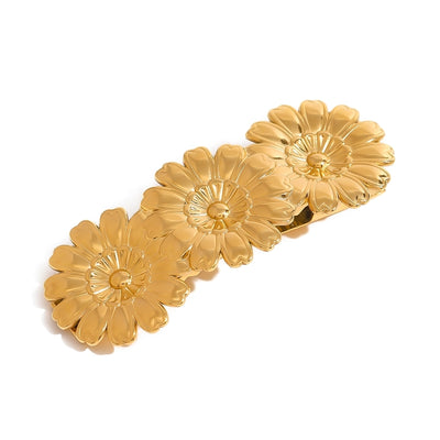 Women's Simple Style Classic Style Flower 304 Stainless Steel Hair Clip