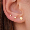 3 Pairs Simple Style Commute Solid Color 304 Stainless Steel Ear Studs