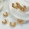 1 Set Casual Elegant Streetwear Geometric Plating Copper Earrings