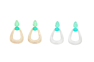 1 Pair Elegant Simple Style U Shape Plating Copper Drop Earrings