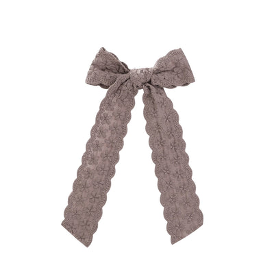 cute sweet flower bow knot cloth lace hair clip