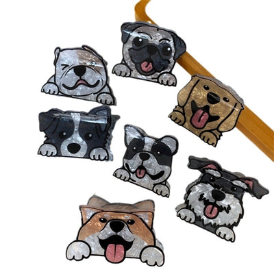 Cute Cartoon Dog Acrylic Medium Size Hair Claw Trendy Personality Hair Claw Shark Clip Hairpin Hair Ornaments Hair Accessories New