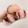 women's simple style solid color plush hair claws