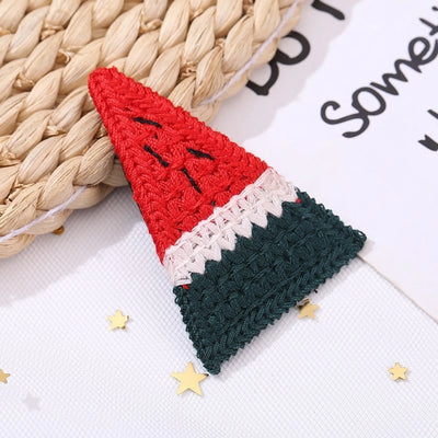 Cartoon students Korean version of cute hairpin girls online red animal BB clip sweet knitted side clip hair accessories headdress