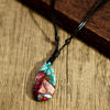 Bohemian Water Droplets Semi-precious stone rope Pendant Necklace In Bulk