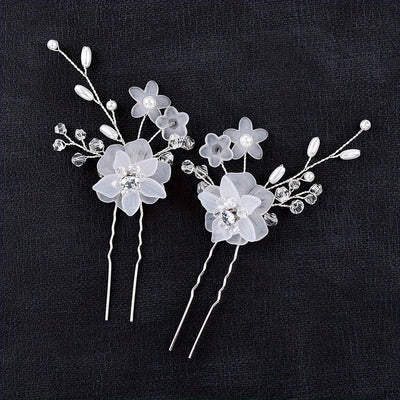 -style handmade bridal headdress pearl flower twist bead hair comb hair pin suit wedding dress accessories