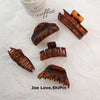 Advanced shark clip 11CM female leopard hair clip back head clip manufacturers straight XIAO color can be set