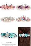 Rhinestone hairpin combination hot sale metal spring clip hair accessories ponytail clip hairpin antique headdress stall jewelry