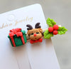 Christmas Fashion Girl'S Christmas Tree Arylic Hair Clip