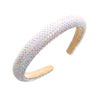 casual solid color cloth inlay artificial rhinestones hair band