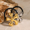 Women's Elegant Luxurious Classic Style Flower 304 Stainless Steel Hair Tie