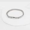 Shiny Solid Color 316L Stainless Steel  Zircon Tennis Bracelet In Bulk