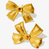 1 Pair Sweet Simple Style Bow Knot 304 Stainless Steel 18K Gold Plated Ear Studs