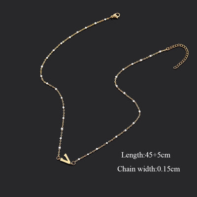 Jewelry Simple Style Classic Style Letter 201 Stainless Steel 304 Stainless Steel Pendant Necklace