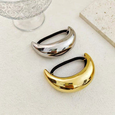 Women's Casual Modern Style C Shape 304 Stainless Steel Plating Hair Tie