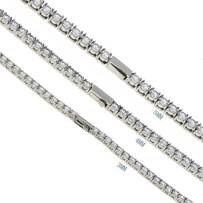 Shiny Geometric 316 Stainless Steel  Zircon Bracelets In Bulk