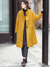 Plus Size Winter Women Casual Loose Woolen Coat